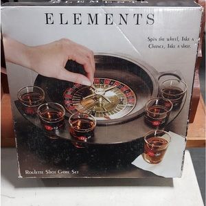 NIB Elements Roulette Shot Glass Game
